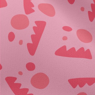 Sawtooth Dot Geometric Pattern Chiffon