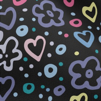 Love Star Circle Chiffon