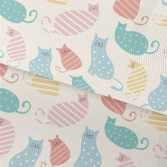 Striped Cat Waterproof Oxford