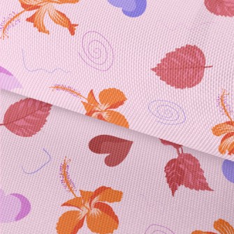 Hibiscus Leaves Falling Waterproof Oxford