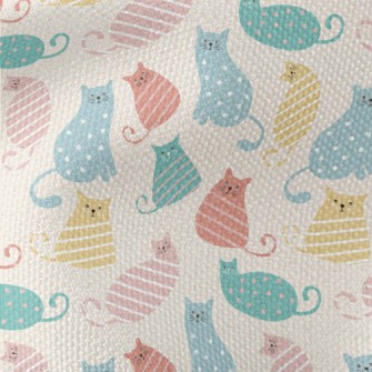 Striped Cat Waterproof Canvas