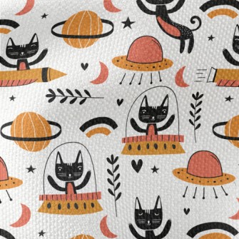 Space Cat Waterproof Canvas