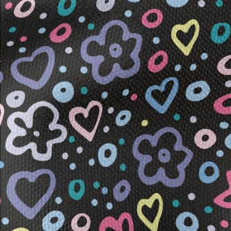 Love Star Circle Waterproof Canvas