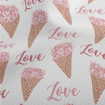 Pink Bouquet Of Love Athletic Mesh Flat Back