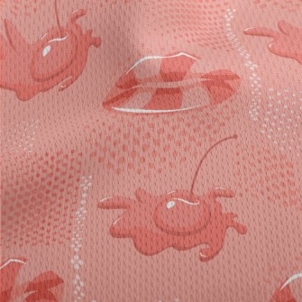 Cherry Lip Candy Athletic Mesh Flat Back