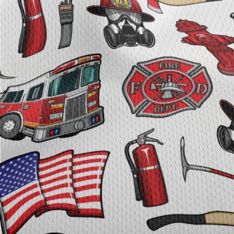 American Classic Firefighter Athletic Mesh Flat Back