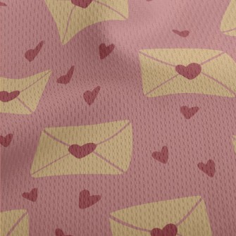 Love Sticker Envelope Athletic Mesh Flat Back