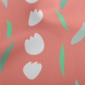 Tulips In Neat Rows Athletic Mesh Flat Back