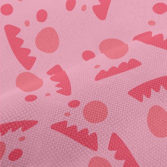 Sawtooth Dot Geometric Pattern Performance Linen