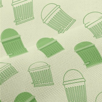 Cartoon Fat Trash Can Performance Linen