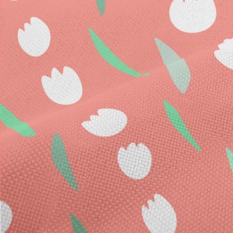 Tulips In Neat Rows Performance Linen