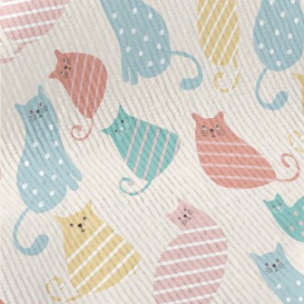 Striped Cat Standard Corduroy