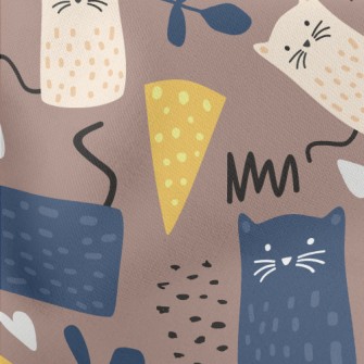 Cute Spotted Cat Stretch Ponte