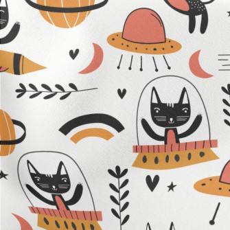 Space Cat Stretch Ponte