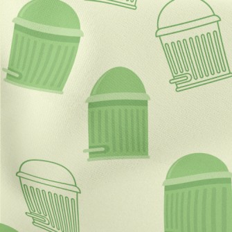 Cartoon Fat Trash Can Stretch Ponte