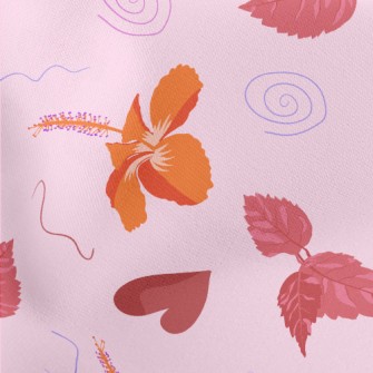 Hibiscus Leaves Falling Stretch Ponte