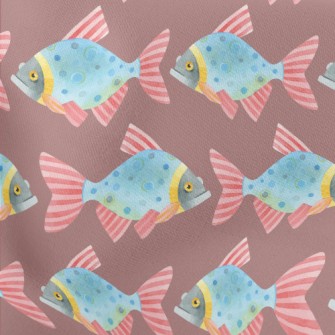 Colorful Funny Fish Stretch Ponte