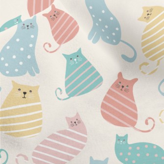 Striped Cat Micro Fleece