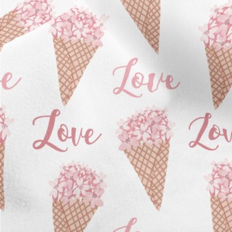 Pink Bouquet Of Love Micro Fleece