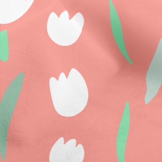 Tulips In Neat Rows Micro Fleece