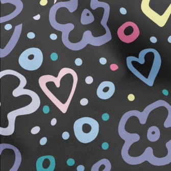 Love Star Circle Micro Fleece
