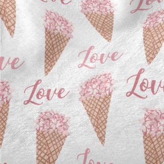 Pink Bouquet Of Love Minky