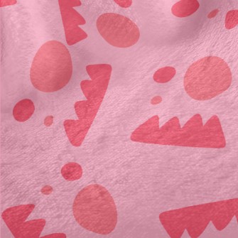 Sawtooth Dot Geometric Pattern Minky