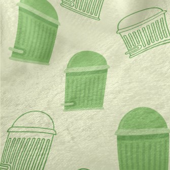 Cartoon Fat Trash Can Minky