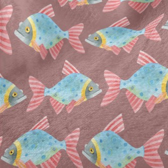 Colorful Funny Fish Minky