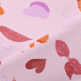 Hibiscus Leaves Falling Piqué