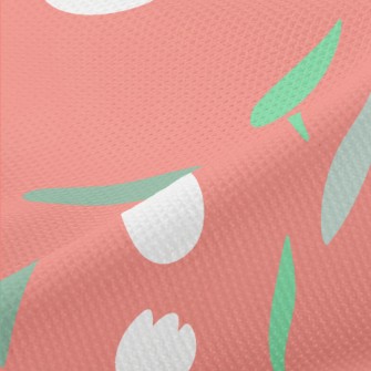 Tulips In Neat Rows Piqué