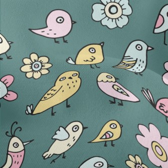 Simple Line Bird Lightweight Performance Linen