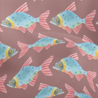 Colorful Funny Fish Lightweight Performance Linen
