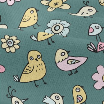 Simple Line Bird Modern Jersey