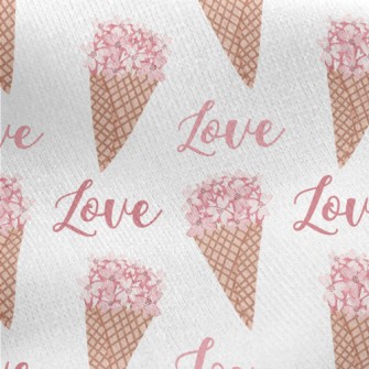 Pink Bouquet Of Love Jersey Backed Fleece