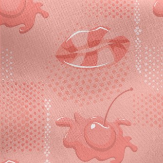 Cherry Lip Candy Jersey Backed Fleece