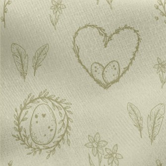 Fresh Easter Eggs Jersey Backed Fleece