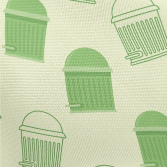 Cartoon Fat Trash Can Pongee