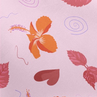 Hibiscus Leaves Falling Pongee