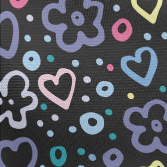 Love Star Circle Pongee