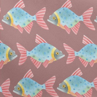 Colorful Funny Fish Pongee