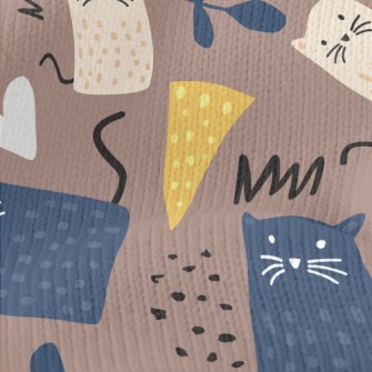 Cute Spotted Cat Stretch Jersey