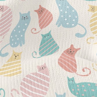 Striped Cat Stretch Jersey