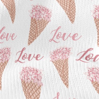 Pink Bouquet Of Love Stretch Jersey