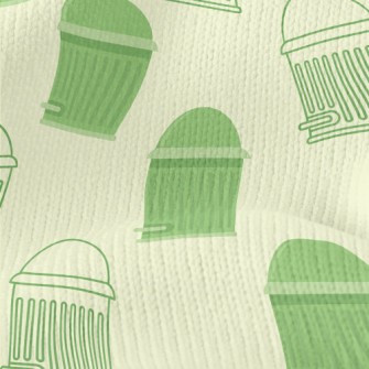 Cartoon Fat Trash Can Stretch Jersey