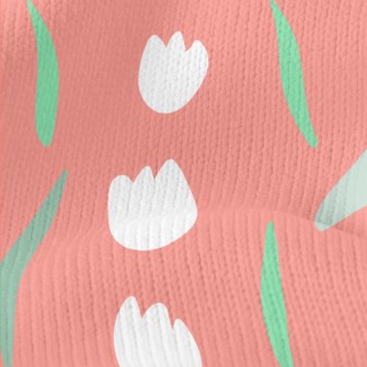 Tulips In Neat Rows Stretch Jersey