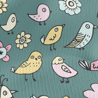 Simple Line Bird Stretch Jersey