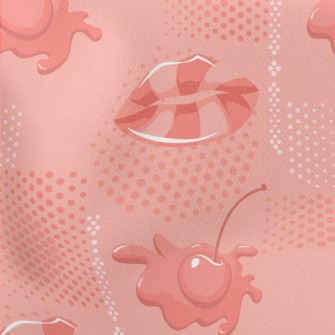 Cherry Lip Candy Lightweight Cotton Poplin