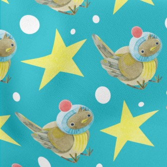 Cute Knitted Hat Sparrow Lightweight Cotton Poplin