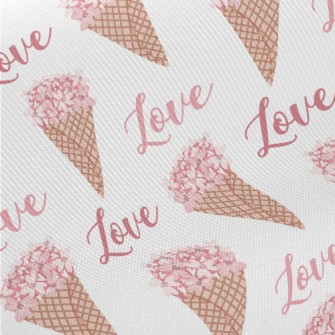 Pink Bouquet Of Love Midweight Cotton Poplin